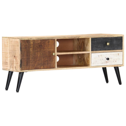 TV Cabinet 115x30x47 cm Solid Mango Wood