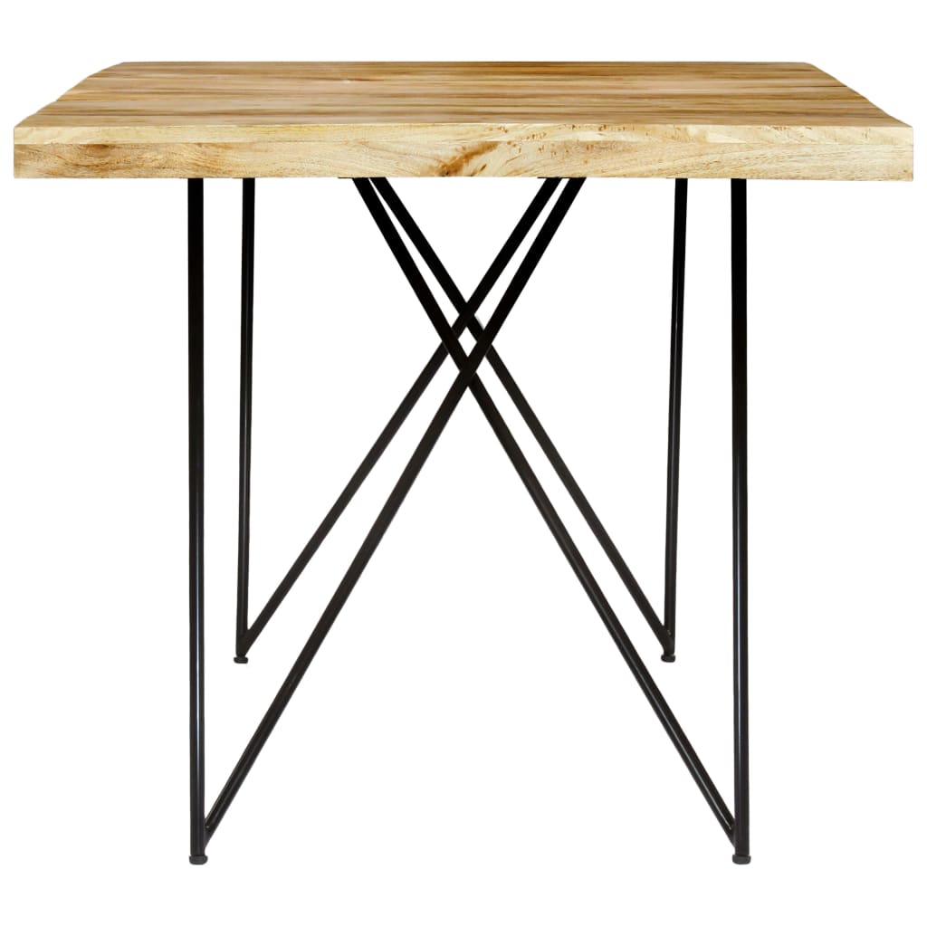 Solid Mango Wood Dining Table 180x90 cm - Natural Finish