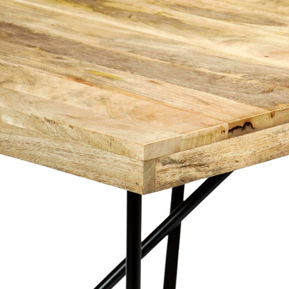 Solid Mango Wood Dining Table 180x90 cm - Natural Finish