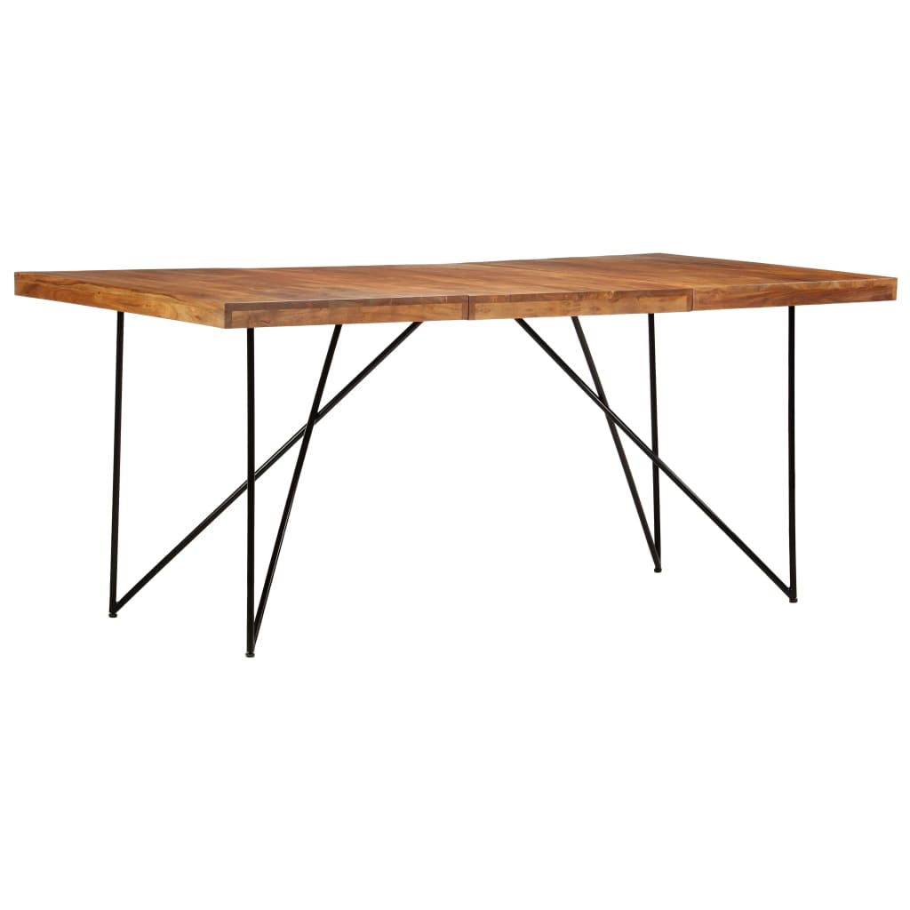 Solid Acacia Wood Dining Table 180x90x76 cm - Elegant & Durable