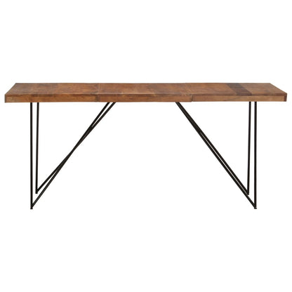 Solid Acacia Wood Dining Table 180x90x76 cm - Elegant & Durable