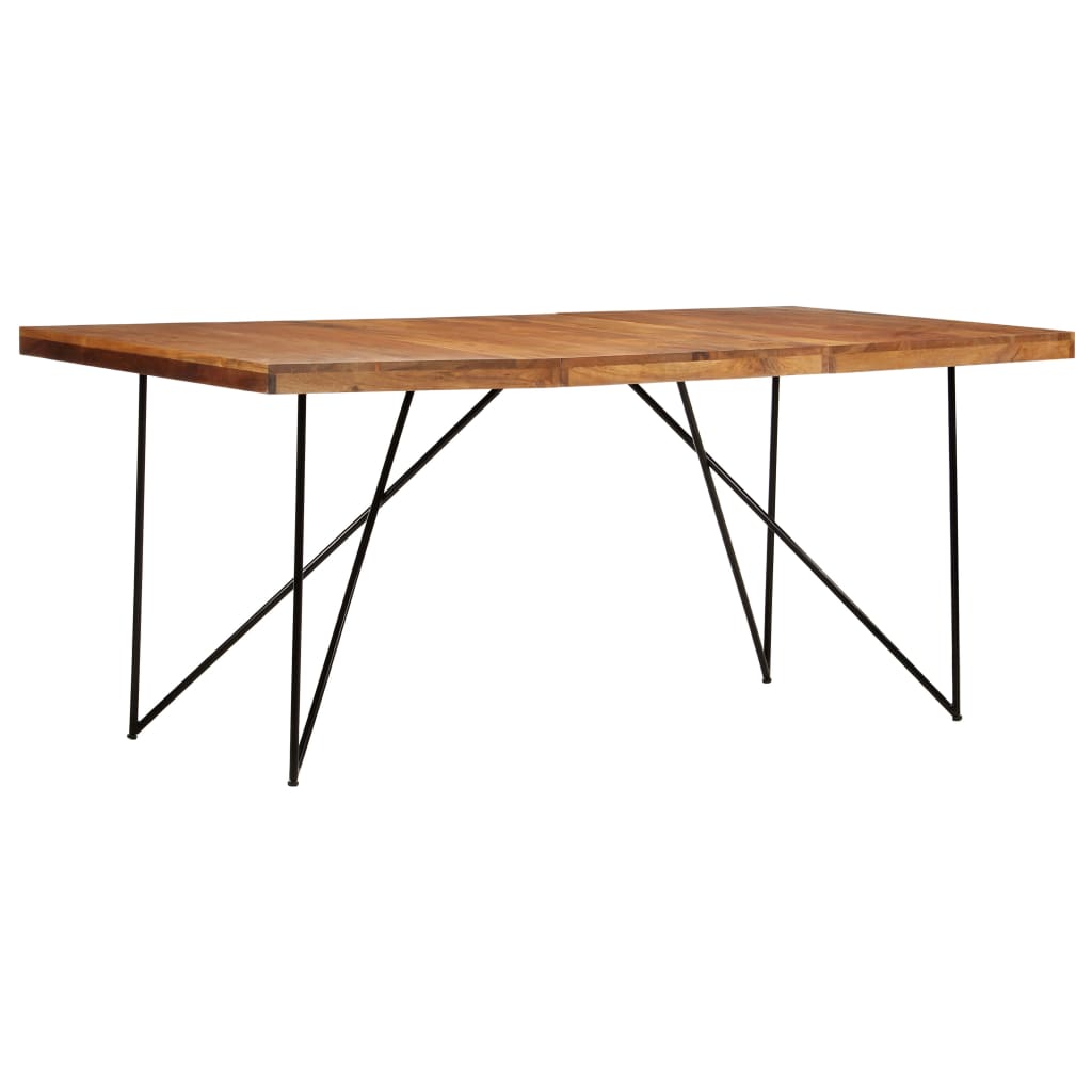 Solid Acacia Wood Dining Table 180x90x76 cm - Elegant & Durable