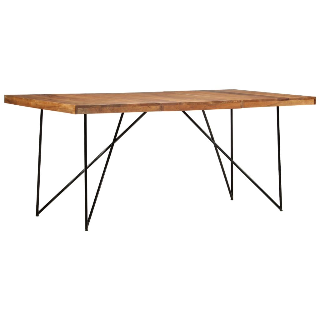 Solid Acacia Wood Dining Table 180x90x76 cm - Elegant & Durable