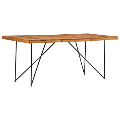 Solid Acacia Wood Dining Table 180x90x76 cm - Elegant & Durable