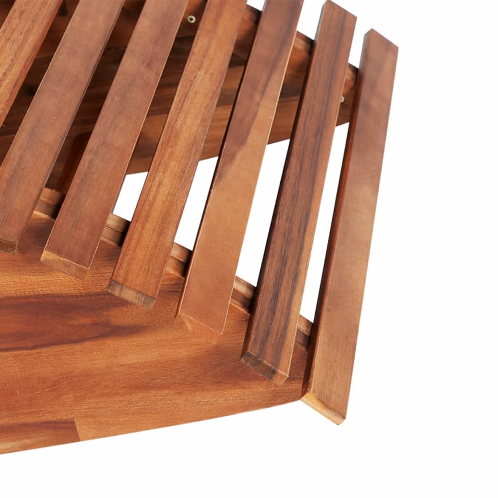 2-Piece Acacia Wood Rocking Sun Loungers - Durable & Stylish