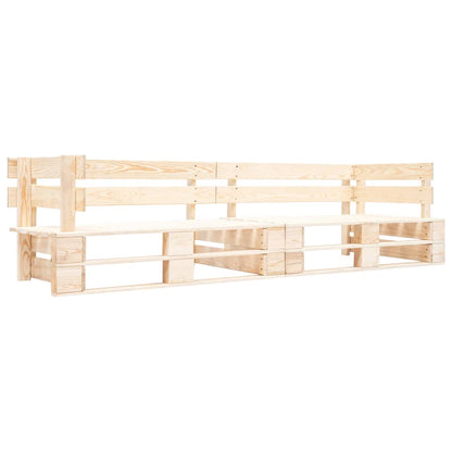 Garden 2-Seater Pallet Sofa - Natural Wood, Eco-Friendly & Stylish