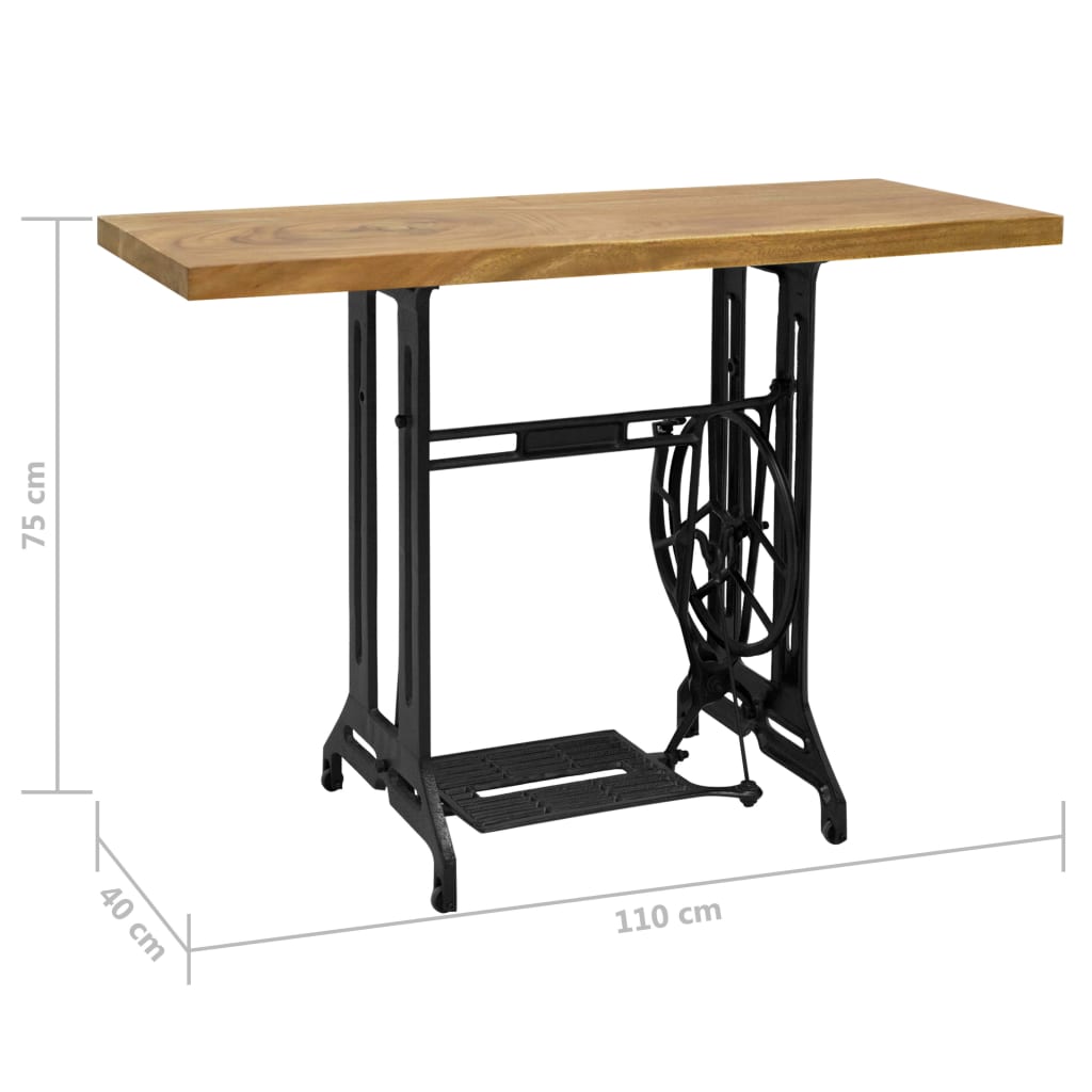Sewing Machine Console Table 110x40x75 cm