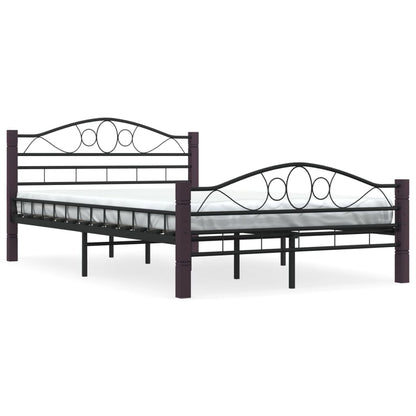 Black Metal Bed Frame 120x200 cm - Durable and Stylish Design
