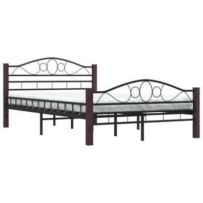 Black Metal Bed Frame 120x200 cm - Durable and Stylish Design