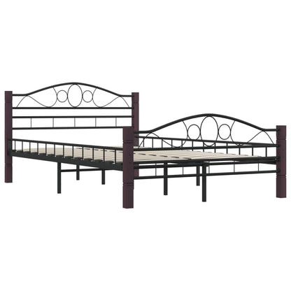 Black Metal Bed Frame 120x200 cm - Durable and Stylish Design