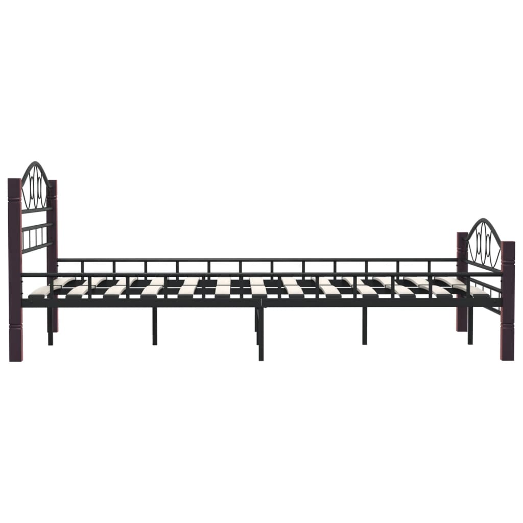 Black Metal Bed Frame 120x200 cm - Durable and Stylish Design