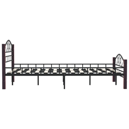 Black Metal Bed Frame 120x200 cm - Durable and Stylish Design