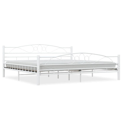White Metal Bed Frame 200x200 cm | vidaXL 285306