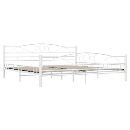 White Metal Bed Frame 200x200 cm | vidaXL 285306