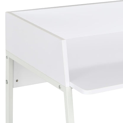 Compact White Desk - 90x60x88 cm - Sleek & Modern Design