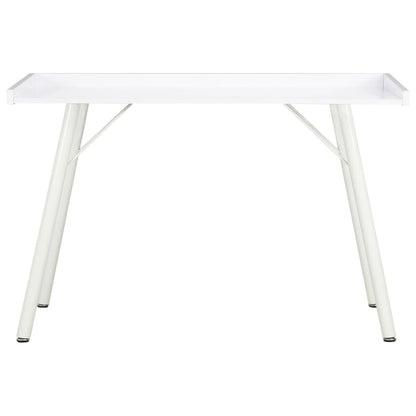 Compact White Desk 90x50x79 cm – Sleek MDF Finish