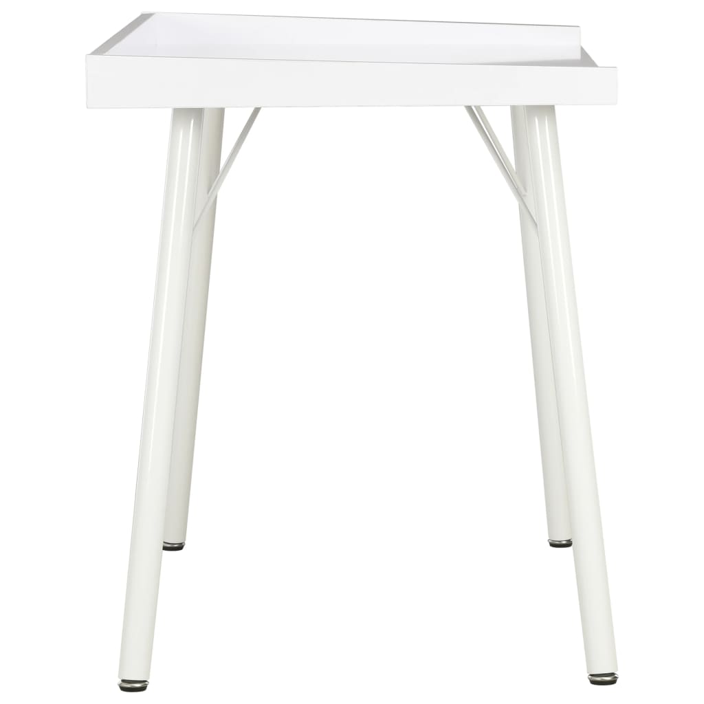 Compact White Desk 90x50x79 cm – Sleek MDF Finish