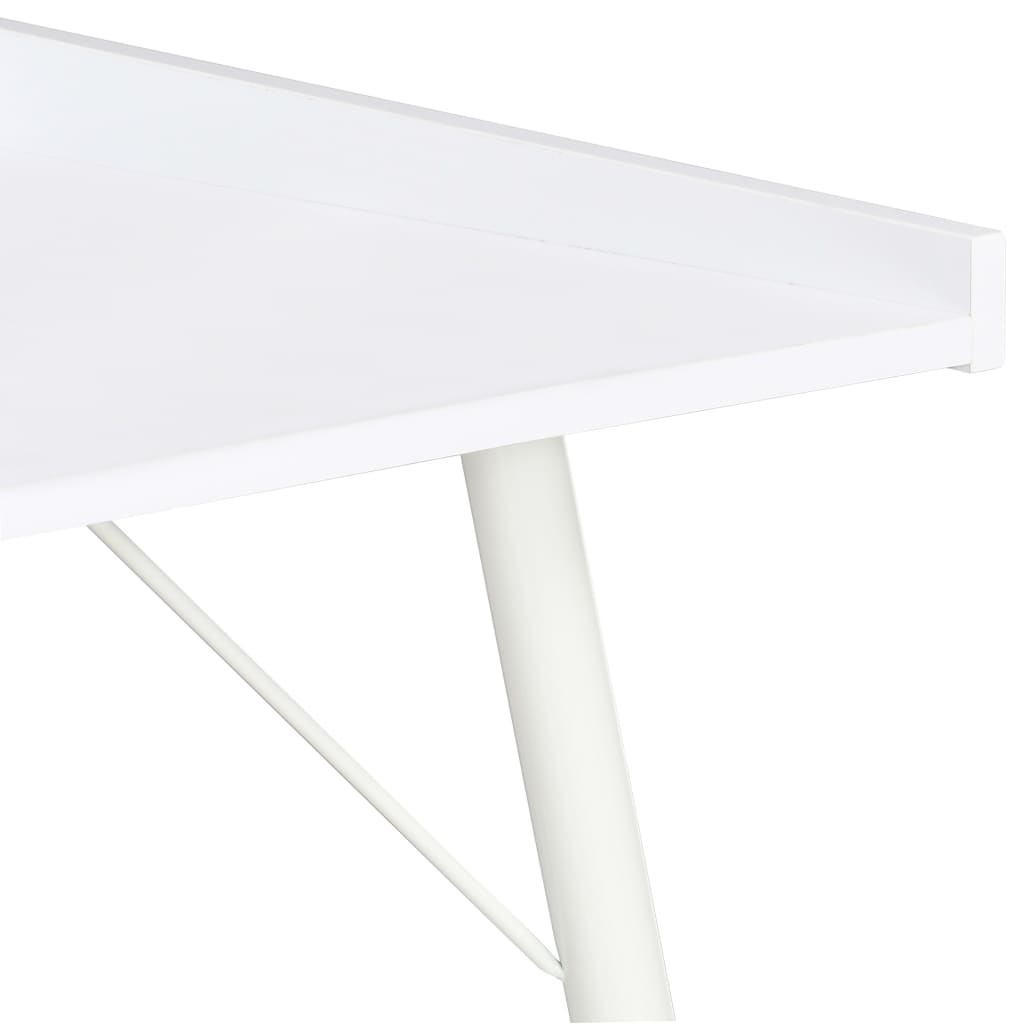 Compact White Desk 90x50x79 cm – Sleek MDF Finish
