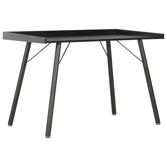 Compact Black Desk 90x50x79 cm - Sleek & Stylish Workspace Solution