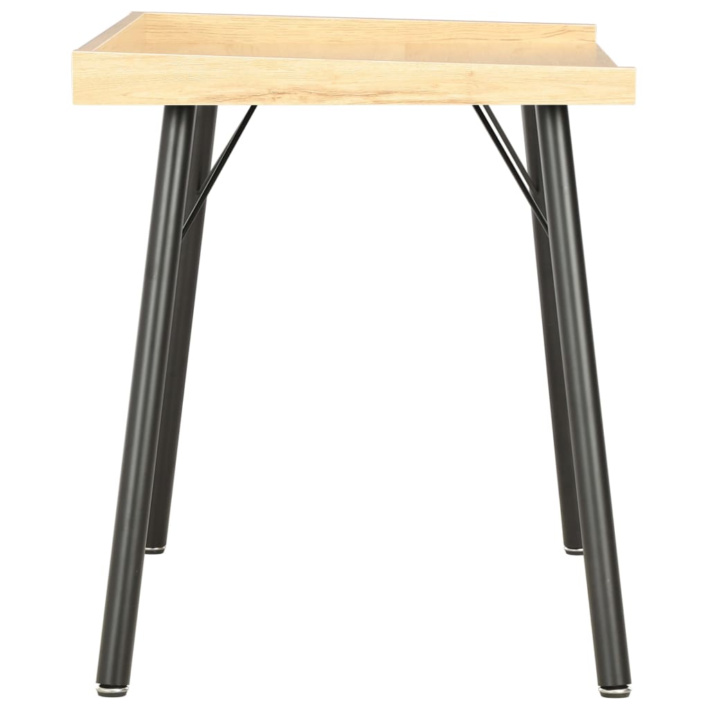 Compact Oak Desk 90x50x79 cm - Stylish Small Workspace Solution