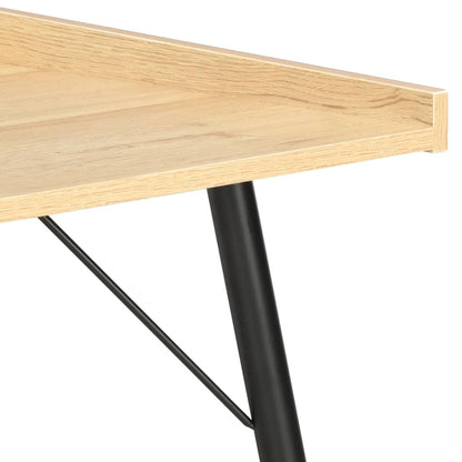 Compact Oak Desk 90x50x79 cm - Stylish Small Workspace Solution