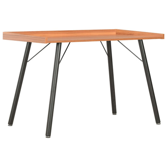 Compact Brown Wooden Desk - 90x50x79 cm Ideal for Home Office