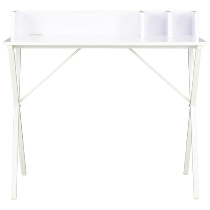 Compact White Desk 80x50x84 cm - Sleek & Modern Design