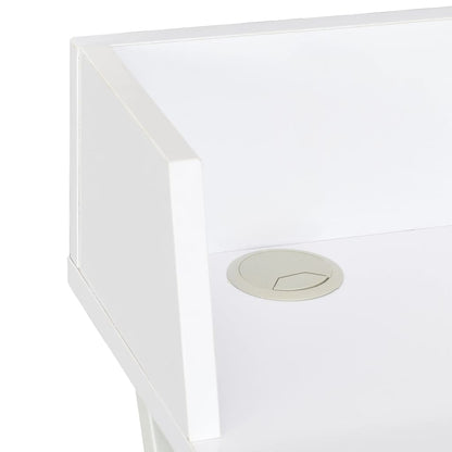 Compact White Desk 80x50x84 cm - Sleek & Modern Design