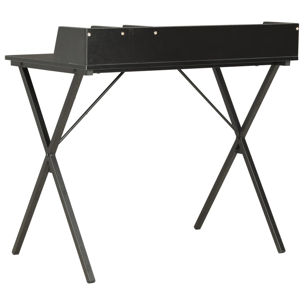 Compact Black Desk, 80x50x84cm - Sleek, Modern Design