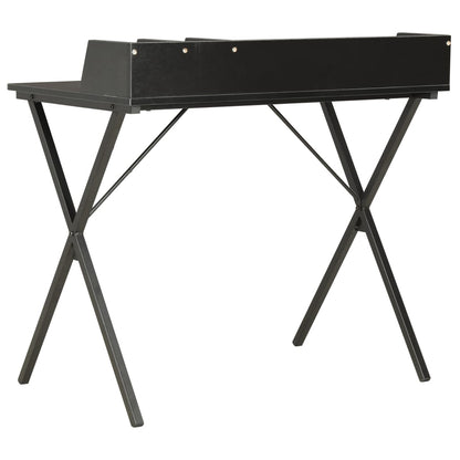 Compact Black Desk, 80x50x84cm - Sleek, Modern Design