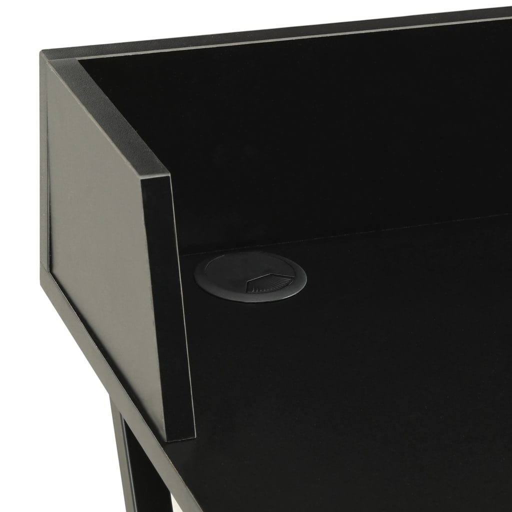Compact Black Desk, 80x50x84cm - Sleek, Modern Design