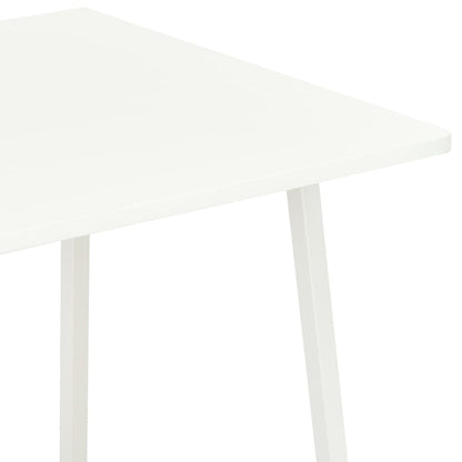 Compact White Desk with Shelving Unit, 102x50x117 cm, Modern Design