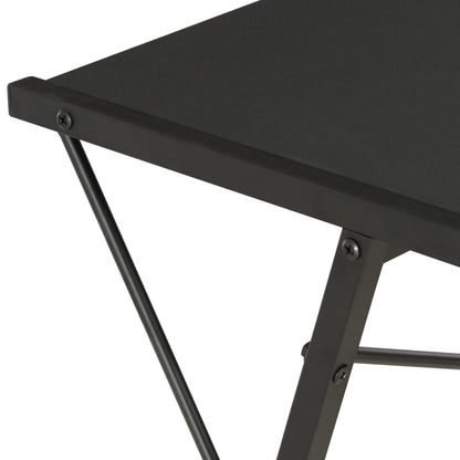 Black Desk with Shelf - 116x50x93 cm - Stylish & Functional Design