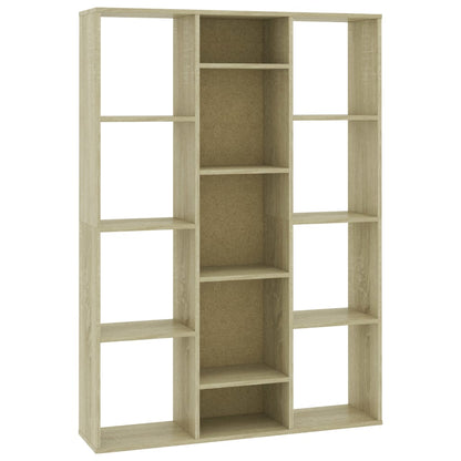 Sonoma Oak Room Divider & Book Cabinet - Engineered Wood, 100x24x140 cm