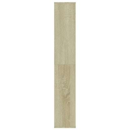 Sonoma Oak Room Divider & Book Cabinet - Engineered Wood, 100x24x140 cm