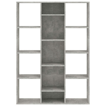 Concrete Grey Book Cabinet & Room Divider 100x24x140 cm