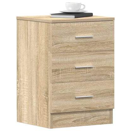 Sonoma Oak Bedside Cabinets Set of 2, Engineered Wood, 38x35x56 cm