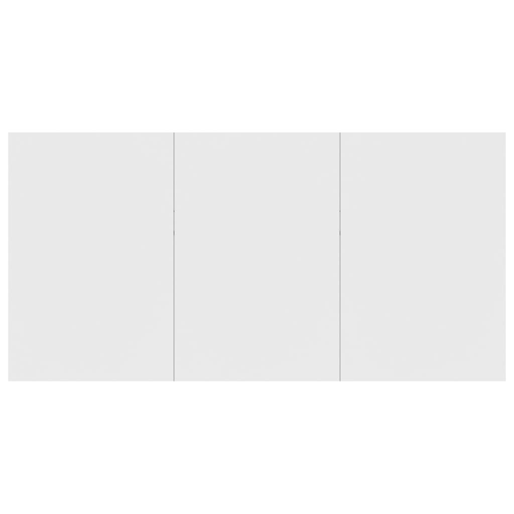 Sleek White Engineered Wood Dining Table 180x90x76 cm