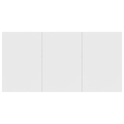 Sleek White Engineered Wood Dining Table 180x90x76 cm