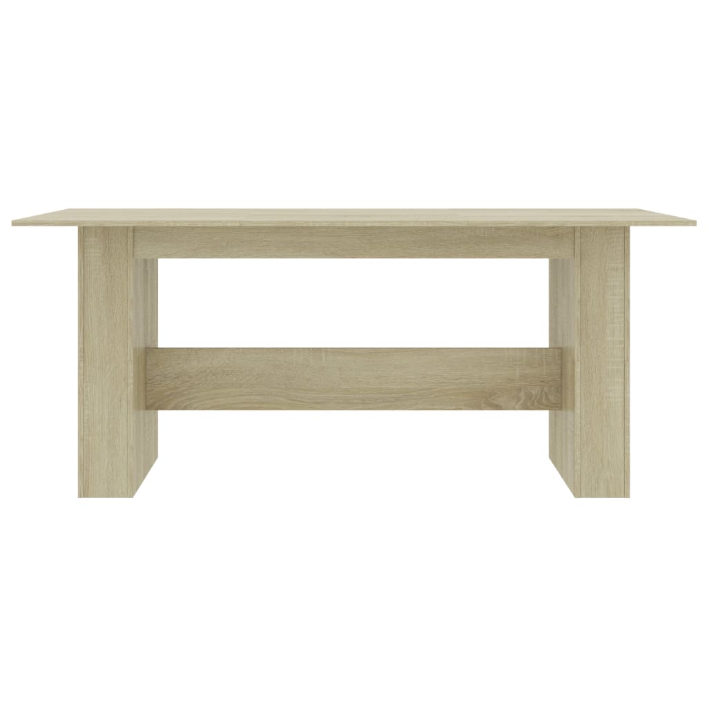 Modern Dining Table Sonoma Oak 180x90cm Engineered Wood