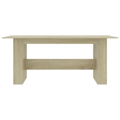 Modern Dining Table Sonoma Oak 180x90cm Engineered Wood