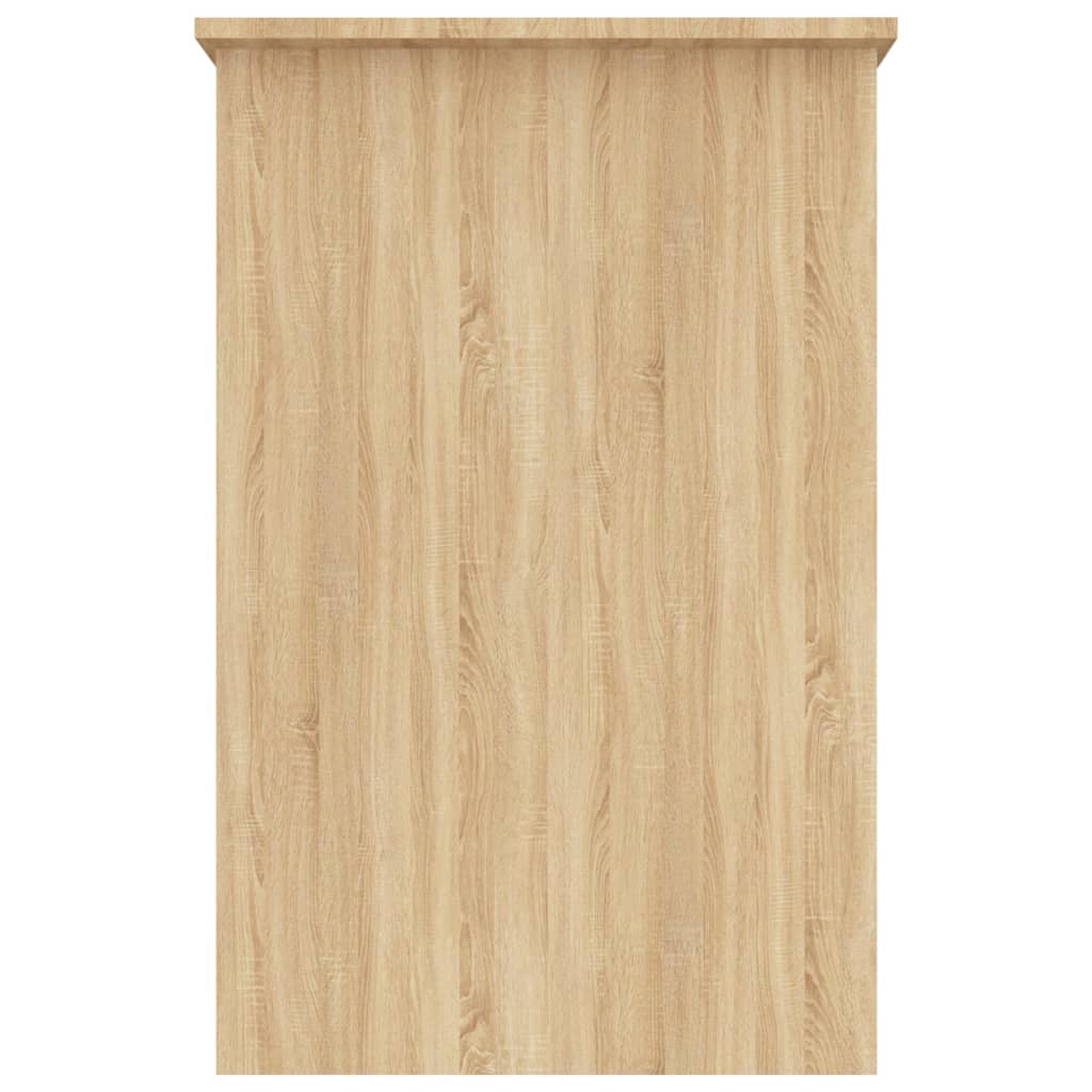 Elegant Sonoma Oak Desk 100x50x76cm - Durable Engineered Wood