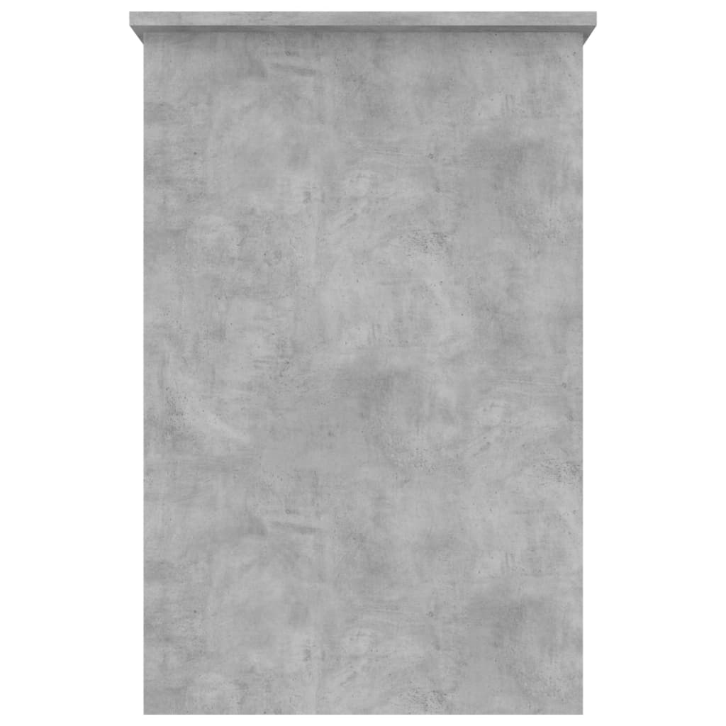 Concrete Grey Desk, Engineered Wood, 100x50x76 cm, Modern Design