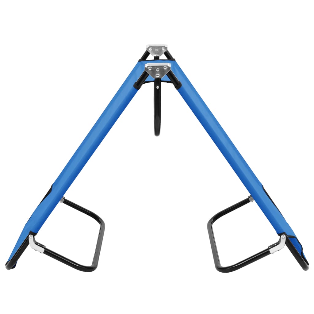 Blue Steel Folding Sun Lounger - Durable & Stylish Outdoor Comfort