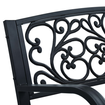 Elegant 120cm Wood Garden Bench - Natural Finish Outdoor Seating