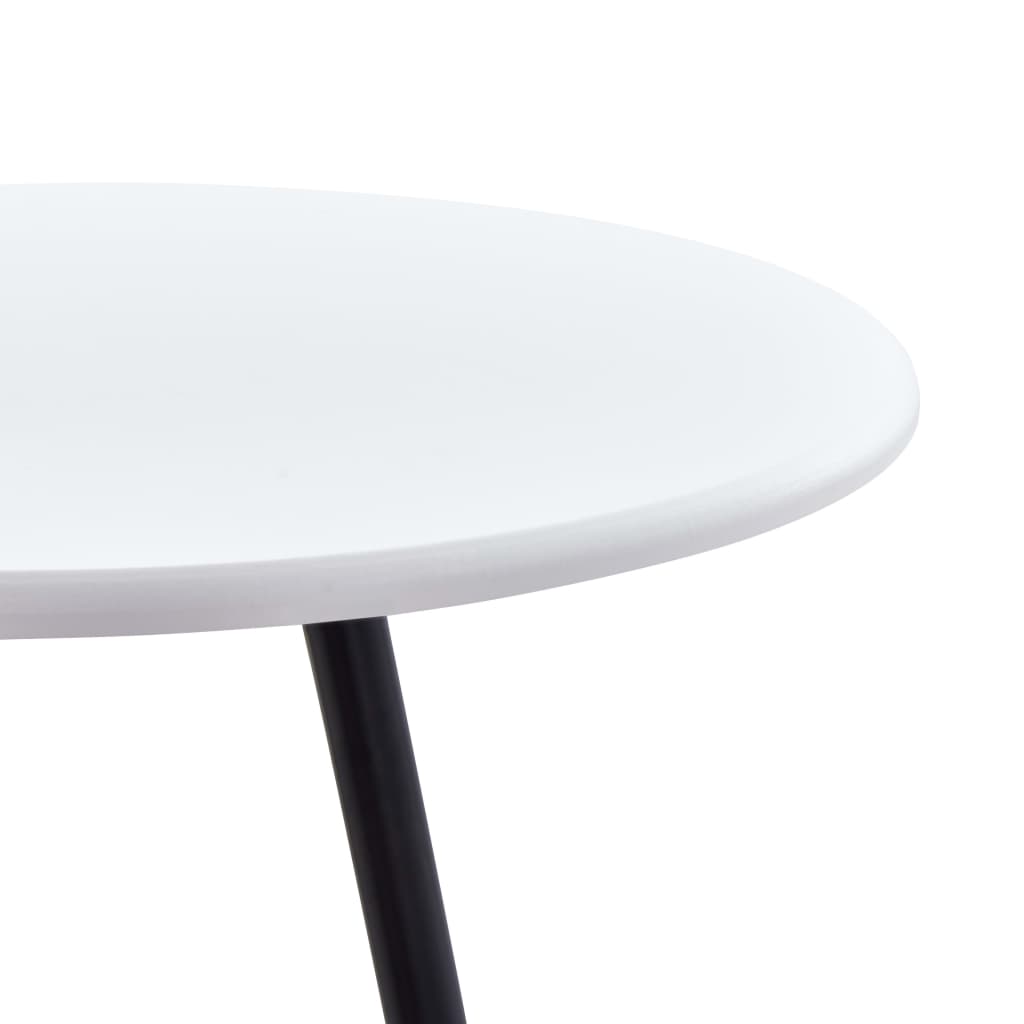 Sleek White Bar Table 60x107.5 cm MDF - Modern & Stylish Design