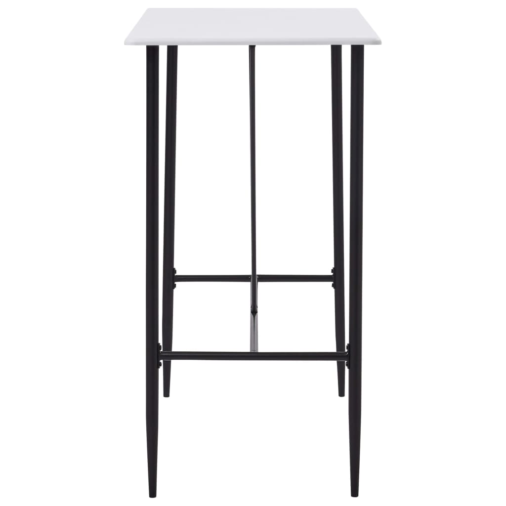 Stylish White Bar Table 120x60x110 cm MDF - Modern & Durable