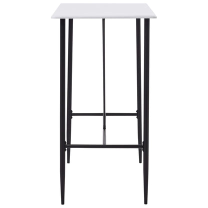 Stylish White Bar Table 120x60x110 cm MDF - Modern & Durable