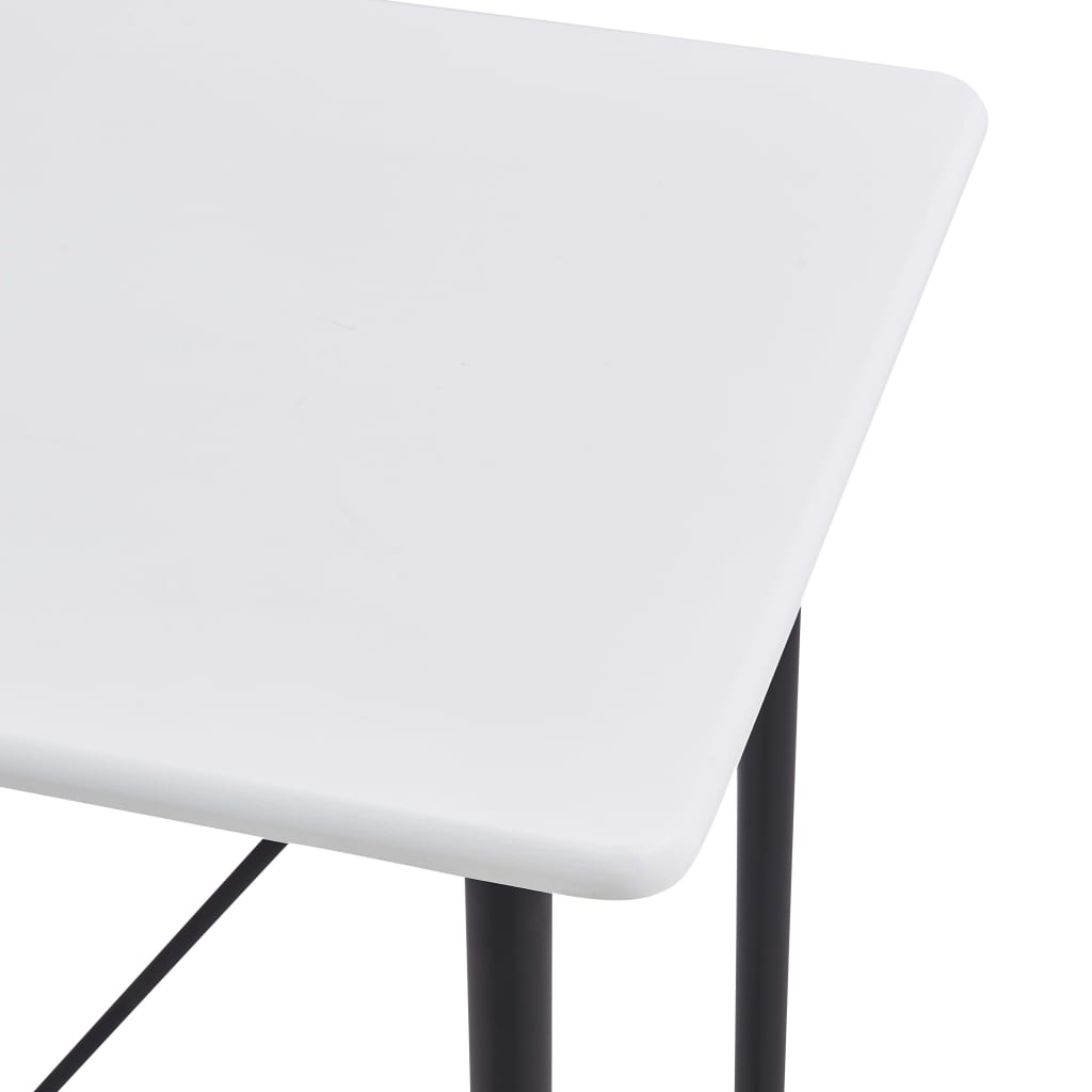 Stylish White Bar Table 120x60x110 cm MDF - Modern & Durable