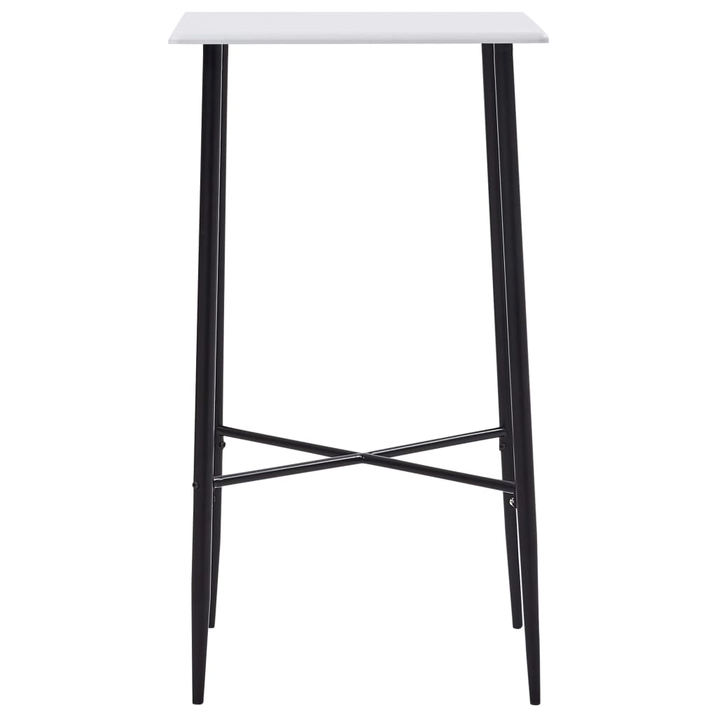 Sleek White MDF Bar Table 60x60x111 cm - Modern & Durable